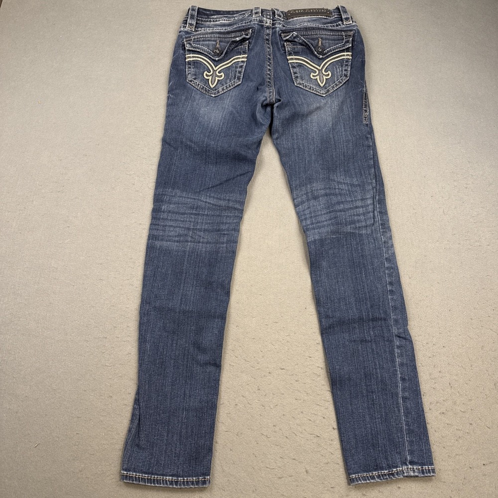 Rock Revival JEANS Womens 28/30 SKINNY Y2K Stretch THICK STITCH - Picture 2 of 10